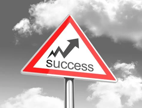 The success sign Stock Illustration
