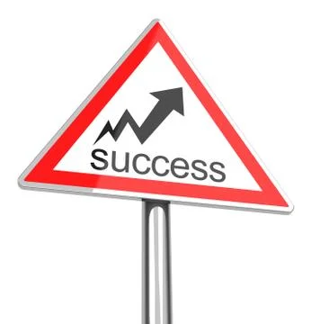 The success sign Stock Illustration