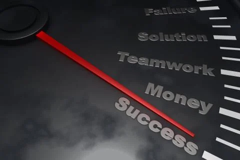 Success - speedometer Stock Illustration