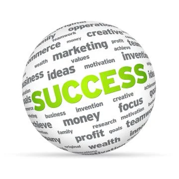 Success sphere Stock Illustration