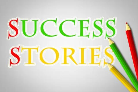Success stories concept Stock Illustration