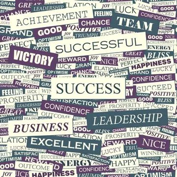 SUCCESS SUCCESS. Seamless pattern. Concept related words in tag cloud. Con... 스톡 사진