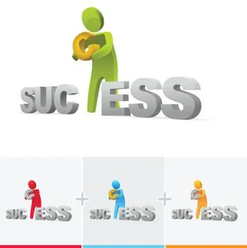 Success takes effort Stock Illustration