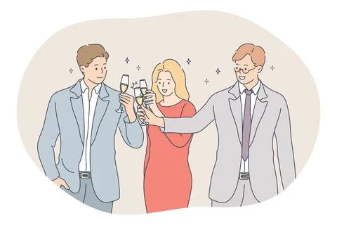 Success, Teamwork , business development concept Illustrazione stock