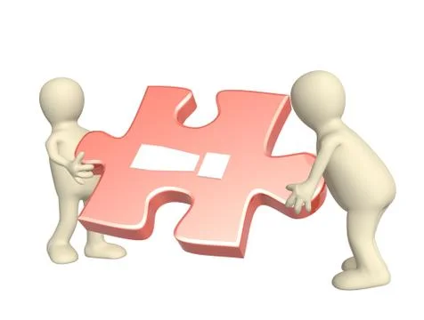 Success of teamwork Stock Illustration