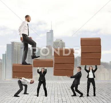 Success of teamwork Stock Photos
