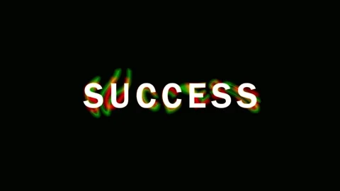 Success Text Animation with Fiery Burning Effect in Dark Cinematic Setting Vídeo Stock 344286048