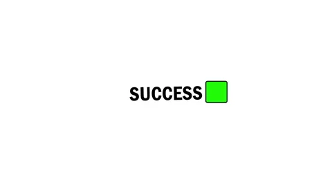 Success text animation with green checkmark completion Stock Footage 340636435