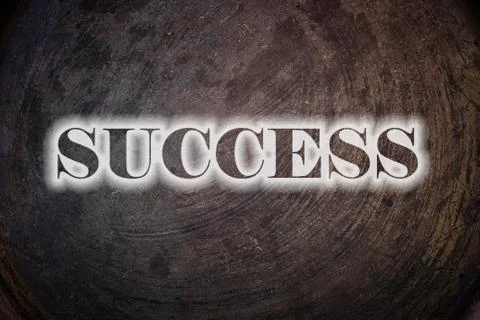 Success text on background Stock Illustration