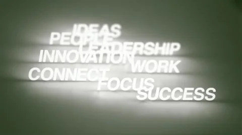 Success Timeline Keywords HD Stock Footage