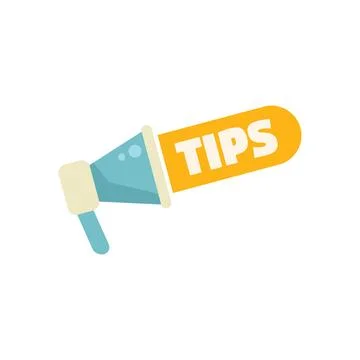 Success tip icon flat vector. Advice idea Stock Illustration