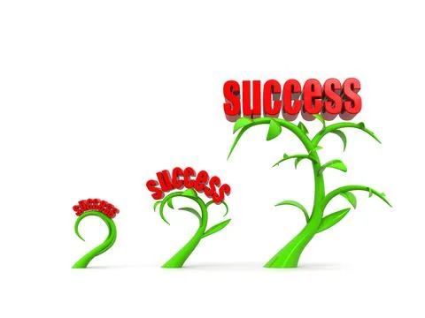 Success tree Stock Illustration