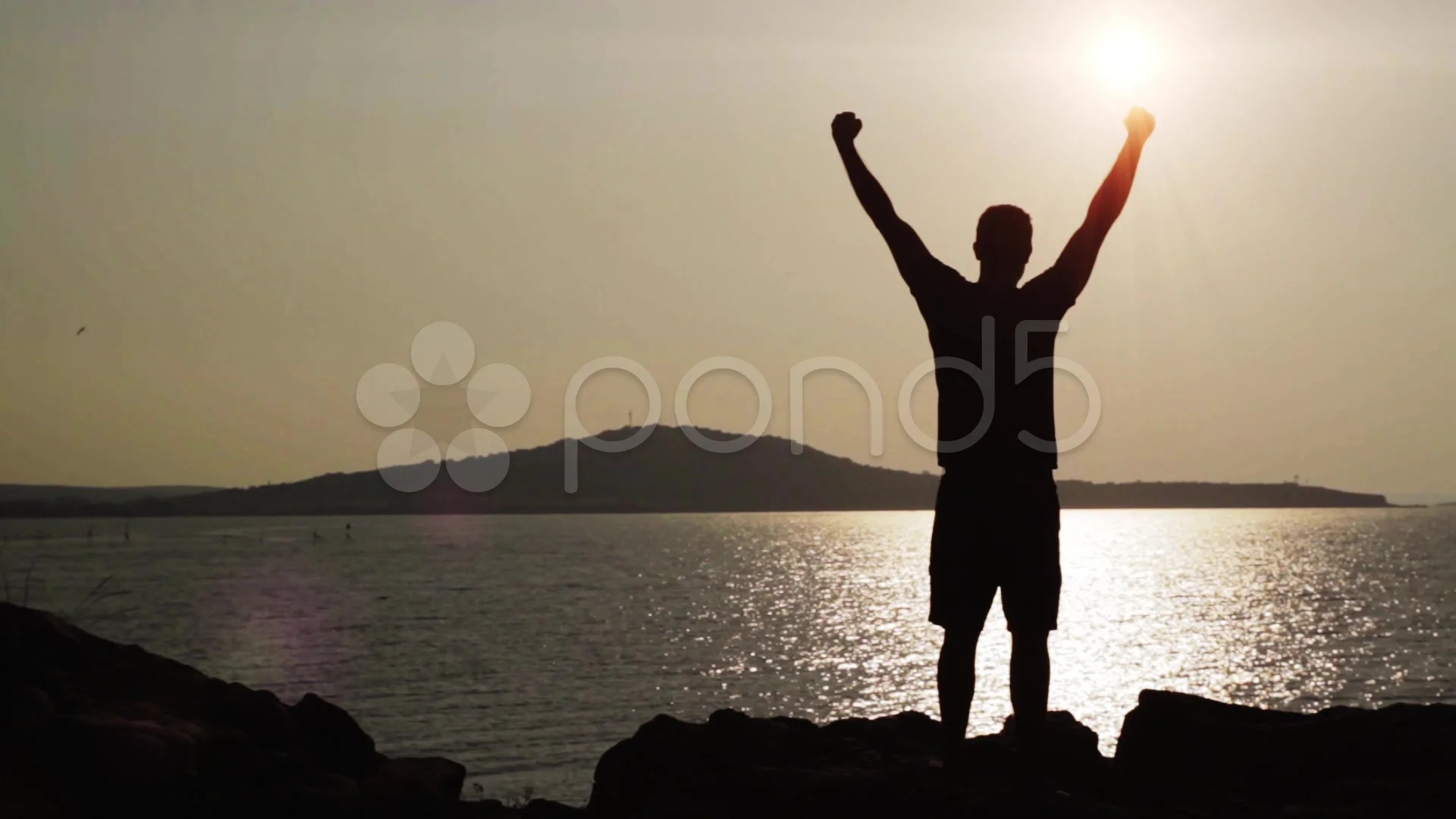 Young Girl Poses Against Sunset And Palms Stock Photo, Picture and Royalty  Free Image. Image 93116014.