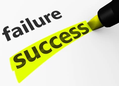 Success Vs Failure Concept Stock Illustration