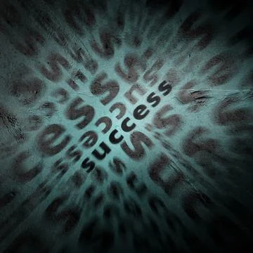 Success wallpaper text pattern Stock Illustration