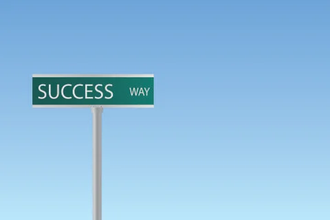 Success Way Stock Illustration