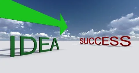 Success this way Stock Illustration