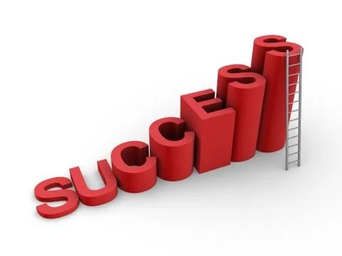 Success way to the top Stock Illustration