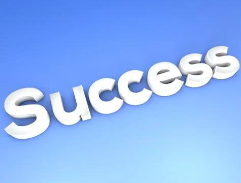 Success white Stock Illustration