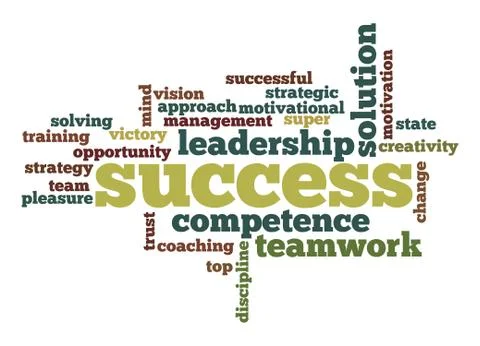 Success word cloud Stock Illustration