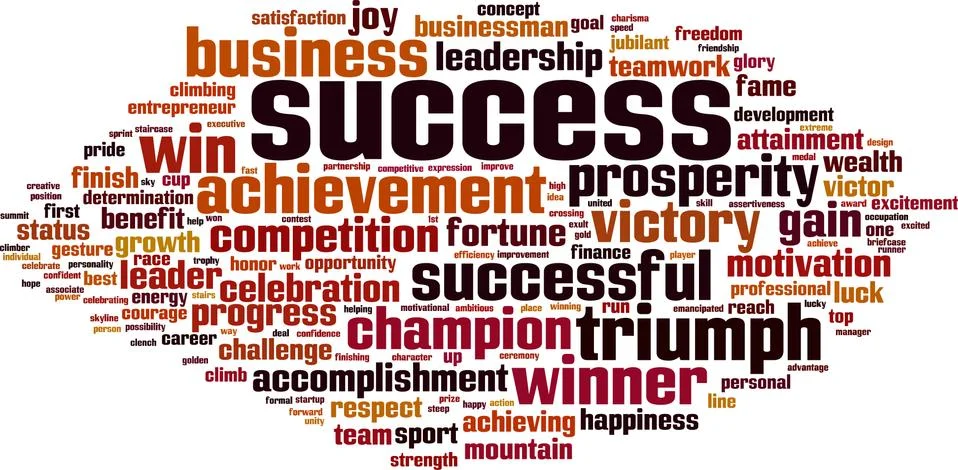 Success word cloud Stock Illustration
