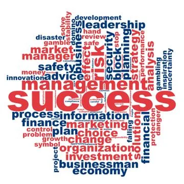 Success word cloud Stock Illustration