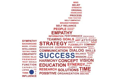 Success Word Cloud Vector Illustration Stock Illustration