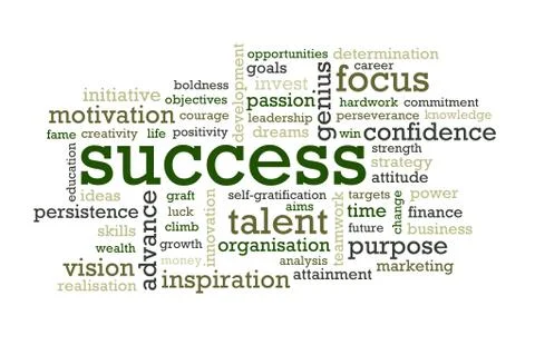 Success Words Stock Photos