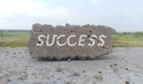 Success written on the wall. Stock Photos