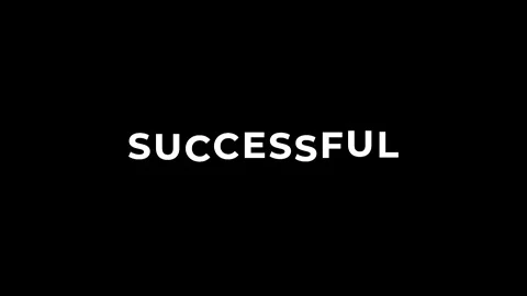 Successful advertisement promo text animation video. High-quality 4K footage Stock Footage 295778628