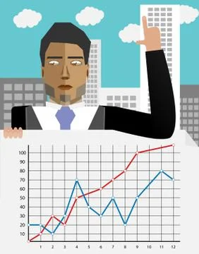 Successful annual report Stock Illustration