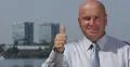 Successful Banker Portrait Smile Thumbs Up Confident Corporate Business Manager 4k or 4k+ Resolution