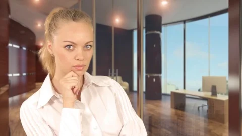 A successful business lady posing for the camera 스톡 동영상 78483786