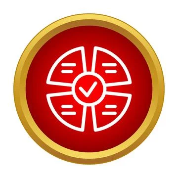 Successful business plan completion concept with checklist icon Illustrazione stock