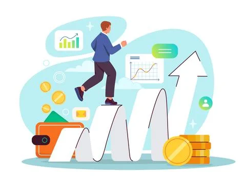 Successful business strategy vector Stock Illustration