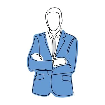 Successful businessman vector illustration Illustrazione stock