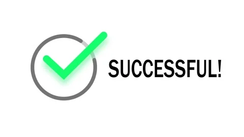 Successful Check Mark Animation with Confirmation Symbol on White Background Video stock 342723149