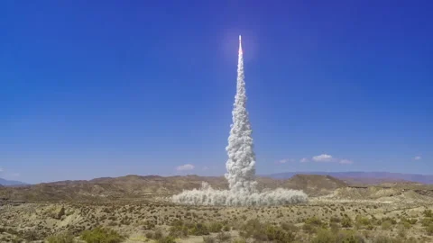 Successful commercial space rocket launch into space. Stock Footage 154173466