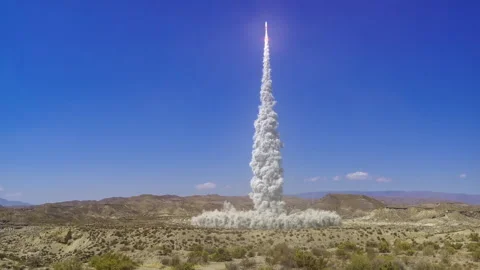 Successful commercial space rocket launch into space. Stock Footage 154173467