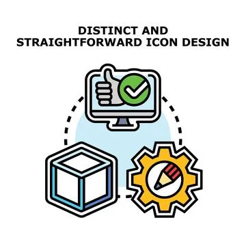 Successful design creation process with digital approval Stock Illustration