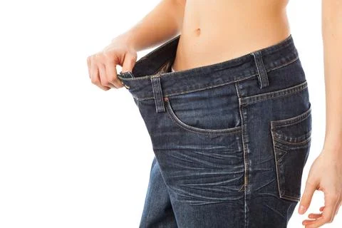 Successful diet! Stock Photos