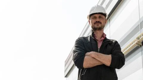 Successful engineer portrait Stock Photos