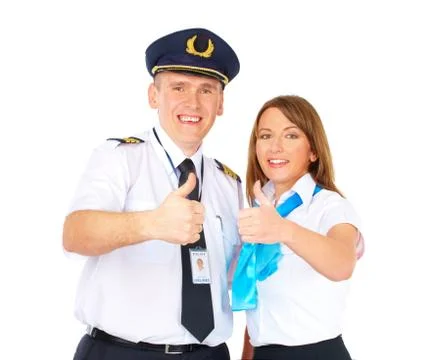 Successful flight crew Stock Photos
