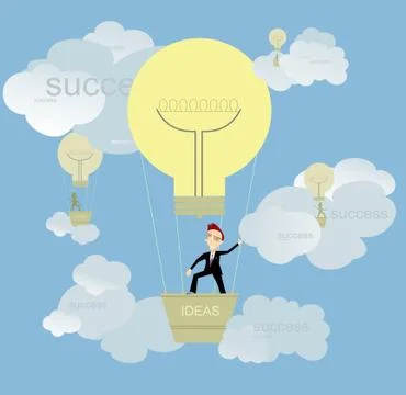 Successful flight Stock Illustration