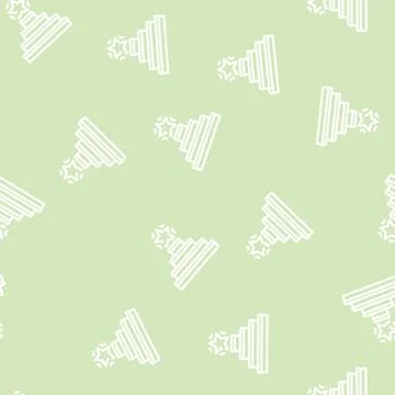 Successful goal achievement line vector seamless pattern Stock Illustration