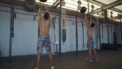 Successful gym workout Stock Footage 71616826