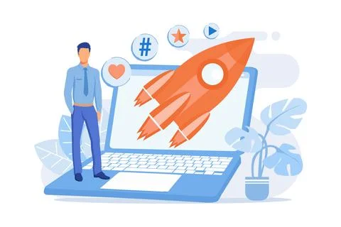 Successful internet marketing. Data, applications, e-services, multimedia. .. Stock Illustration