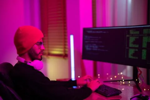 Successful IT developer. Stock Photos