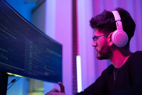 Successful IT developer. Stock Photos