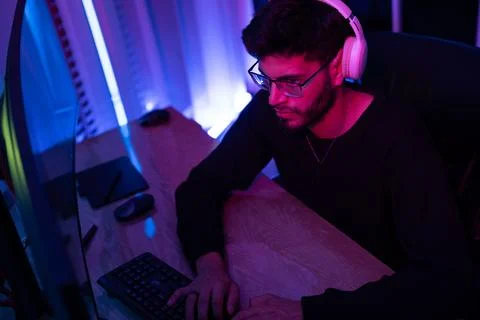 Successful IT developer. 库存照片